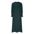 thumbnail image 6 of Wancir Basic for Women Fall Summer Long Sleeve High Neck Maxi Long Loose Fit Oversized Dresses Women 2024 Y2K, 6 of 6