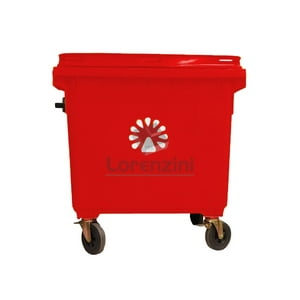 Lorenzini - Basurero 1100 Lts Rojo