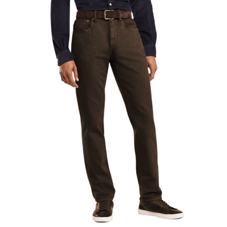 New Brooks Brothers Mens Dark Brown Five Pocket Casual Pants Sz 37W x 30L 8545-3