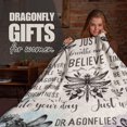 thumbnail image 4 of Dragonfly Gifts for Women, Dragonfly Blanket, Perfect for Birthday/Christmas, 50'''' x 60'''' Unique Design Flannel Plush Blanket, Vintage Style, 4 of 6