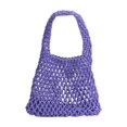 thumbnail image 6 of Woven Tote Bag 13x7.9 Inch Lightweight Cotton Rope Handbag Compact Hollow Woven Purse for Daily Beach Vacation Shopping Casual Use, 6 of 6