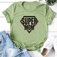 thumbnail image 1 of Mother's Day T-shirt Super Mom Print Women T-shirt Casual Short Sleeve Funny T Shirt Mother's Day Gift for Lady Harajuku Top TeeM Gao Jinjia LED, 1 of 2