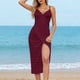 thumbnail image 1 of TaTaai Ladies Butterfly Solid Beach Cover Up Wrap Skirt with Tie Waist Sheer Lightweight Long Dress Chiffon Sarong for Swimwear Vacation Resort All Season Wear Gift, 1 of 9