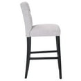 thumbnail image 4 of Jameson 29" Linen Fabric Tufted Upholstered Counter Stool/Black, 4 of 7