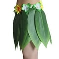 thumbnail image 5 of Ti Leaf Hula Skirt Hawaiian Leaf Skirt Green Grass Skirt for Beach Luau Party Supplies, 5 of 5