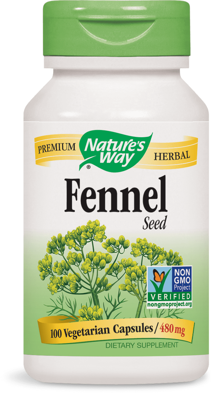 Nature's Way Fennel Seed 480 mg NonGMO Project, TruID? Certified, 100
