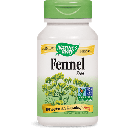 Nature's Way Fennel Seed 480 mg Non-GMO Project, Tru-ID? Certified, 100 (Best Way To Take Black Seed)