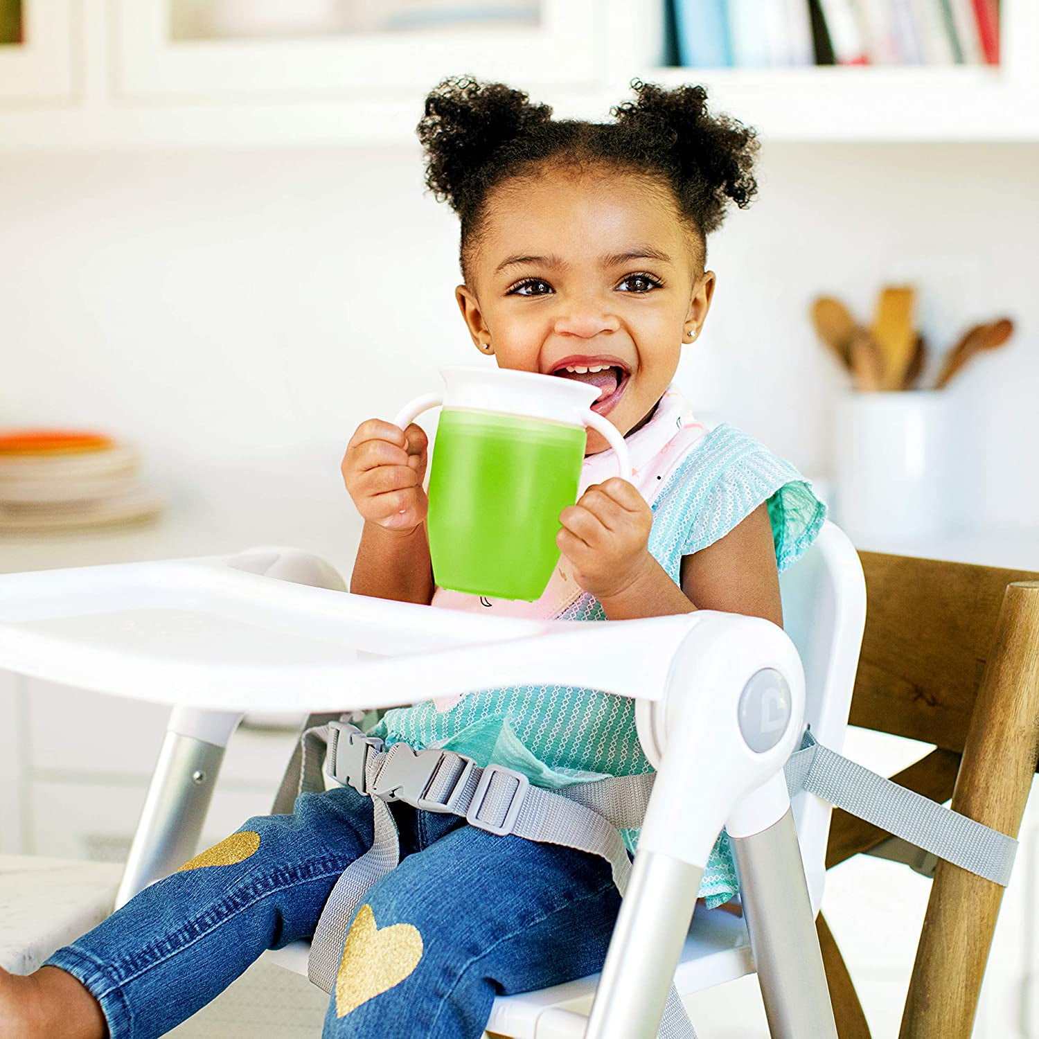 Heldig 360ᵒ Sippy Cups with Handles 240ml - 2 PiecesB