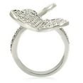 thumbnail image 4 of Rhodium Brass Ring with AAA Grade CZ in Clear for Women Style 0W237, 4 of 5