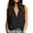 Black, variant on Sleeveless Shirts For Women Casual Cotton Solid-Color Sleeveless V-Neck Pullover Linen Summer Vacation Outfits