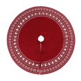 thumbnail image 2 of yuksok 36inch Xmas Tree Base Cover Flower Decorative Christmas Tree Skirt Xmas Tree Mat 92cm Red, 2 of 8