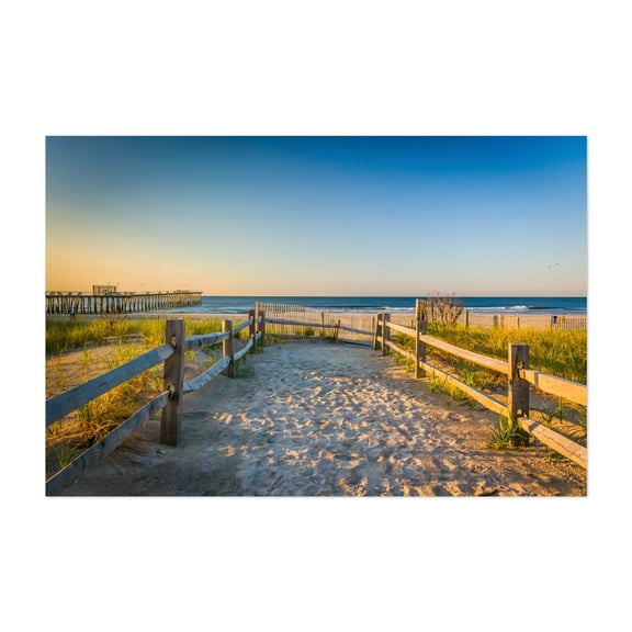 Ventnor Atlantic - Ventnor City New Jersey Photography Unframed Wall Art Print 5 x 7 inches