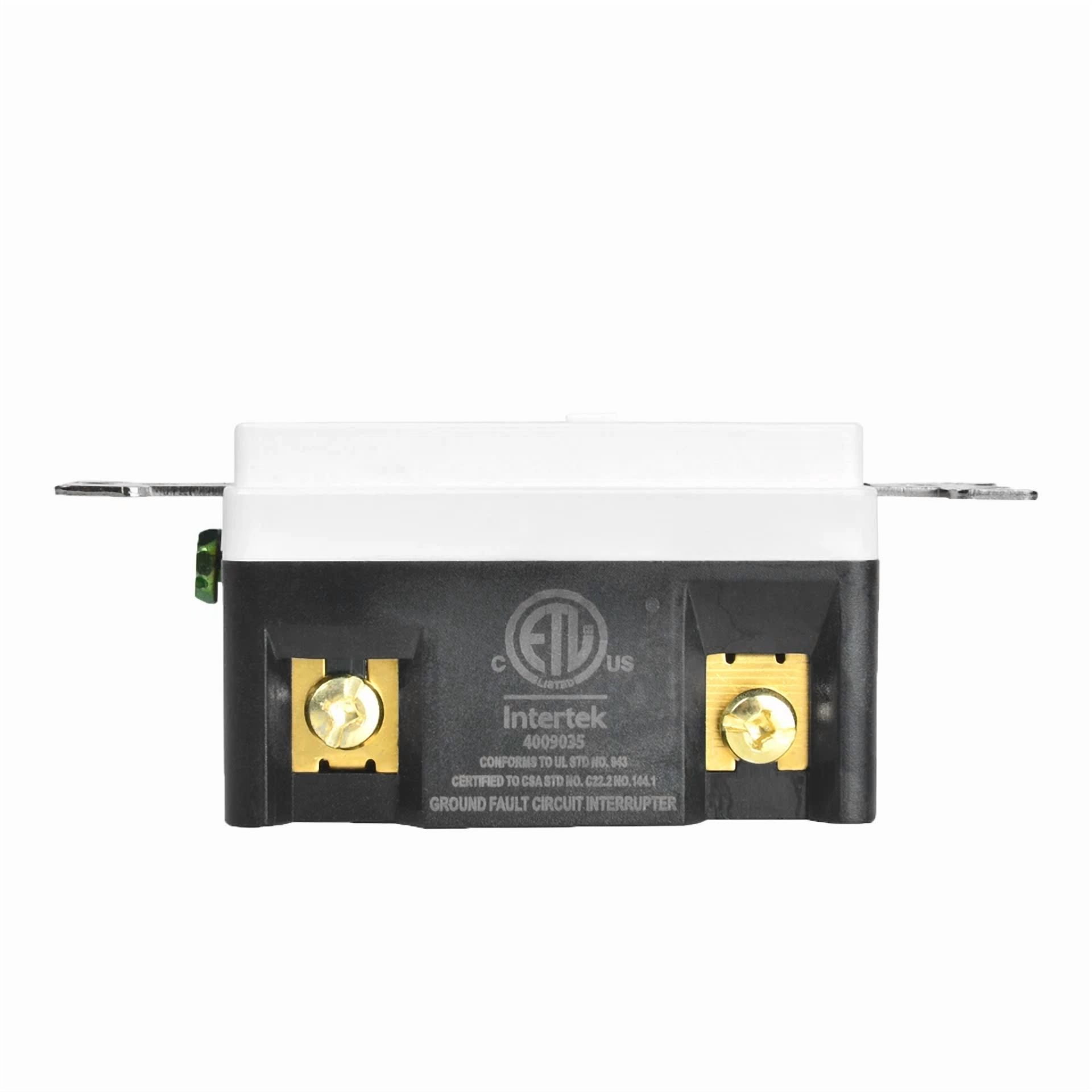 CRESTIN- 20 Amp Gfi Outlet Duplex Receptacle Ground Fault Circuit Interrupter Tr Wr White