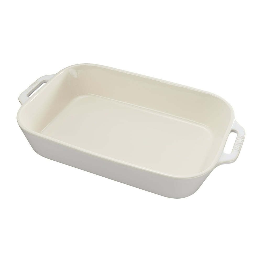 Staub Ceramic 13" x 9" Rectangular Baking Dish Rustic Ivory Walmart