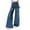Blue, variant on ATOYSOY Extra Wide Leg Jeans for Women Stretch High Waist Bell Bottom Loose Pants with Pockets