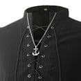 thumbnail image 3 of ATTBEA Mens Pirate Renaissance Costume Pirate Shirt Sleeveless Medieval Viking Gothic Celtic Pirate Vest for Men, 3 of 7
