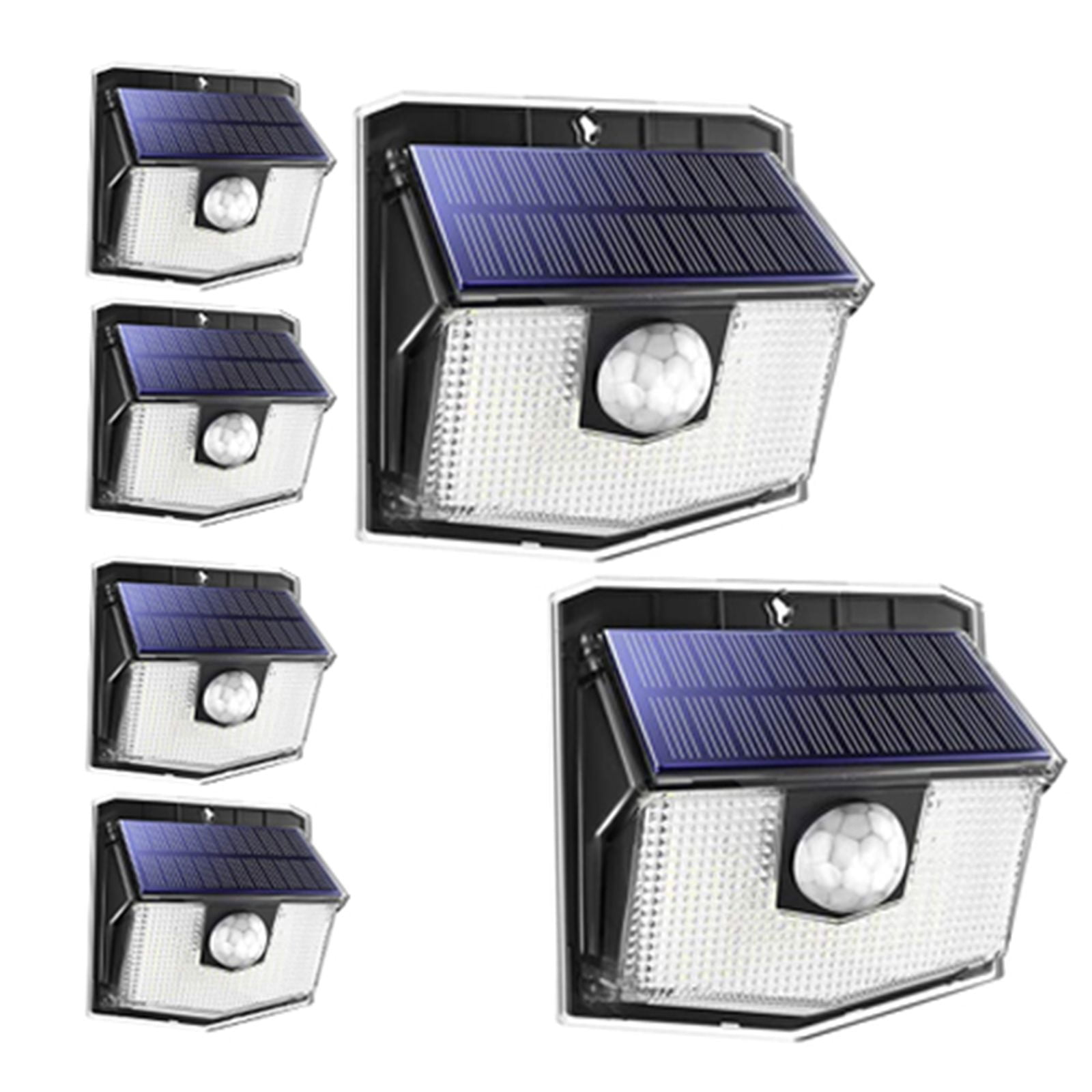 IP67 LITOM Premium Solar Lights Outdoor with 270°Wide Angle Illumination 4 Pack 
