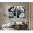 thumbnail image 2 of PixonSign Canvas Print Wall Art Set Powder Puff Cacti Botanical Wilderness Photography Modern Art Contemporary Portrait Relax/Calm Dark Black and White for Living Room, Bedroom, Office - 16"x24"x2, 2 of 5