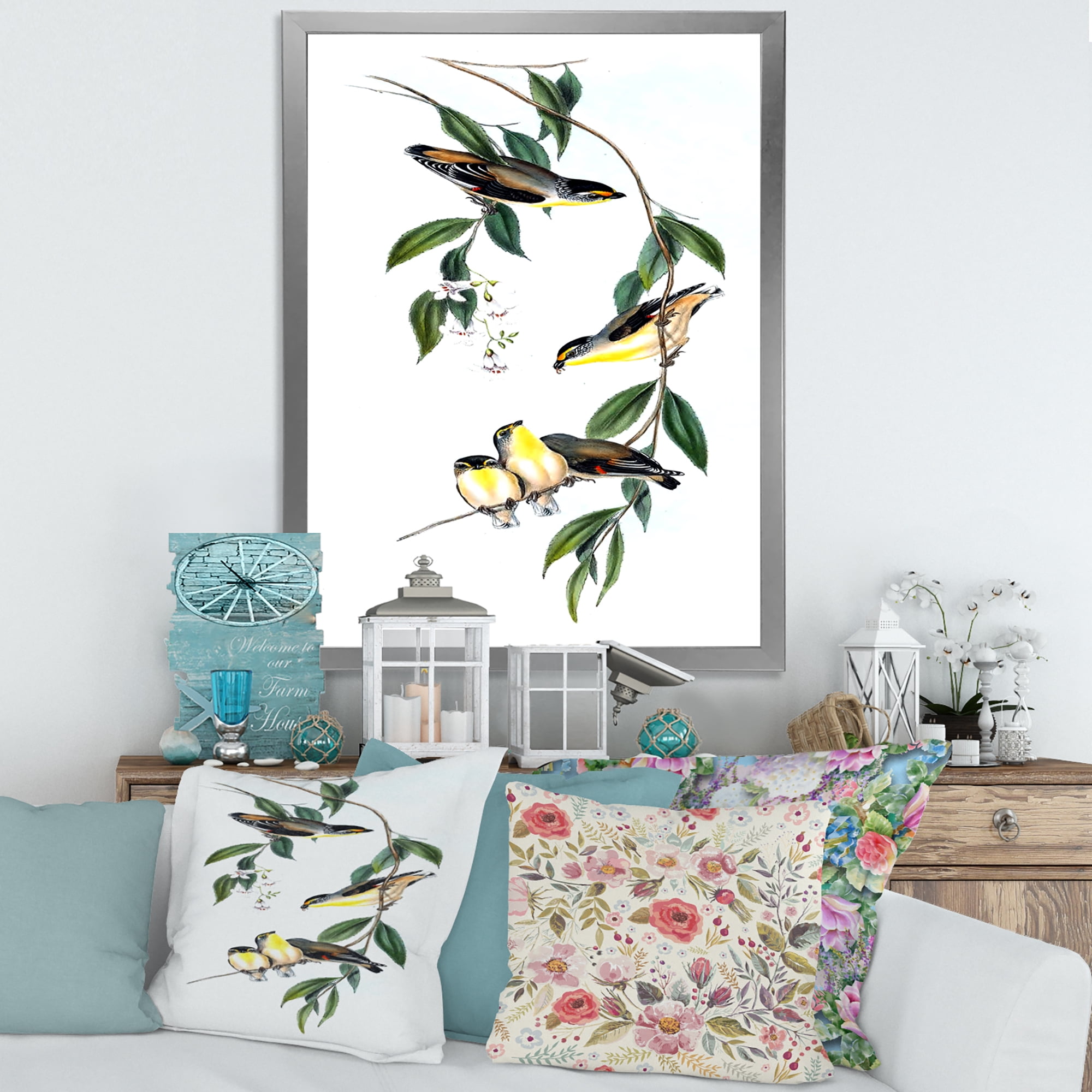 Designart 'Ancient Bird III' Traditional Framed Art Print