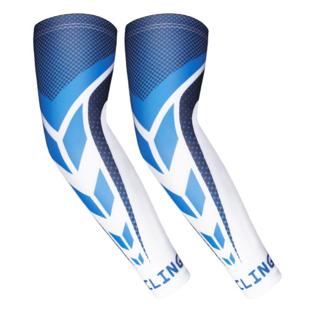 UV Sun Protection Arm Sleeves Cooling Athletic Sports Sleeves Cycling Football 