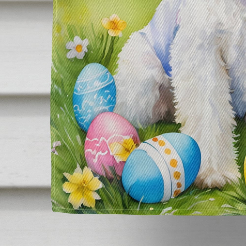 Fox Terrier Easter Egg Hunt House Flag 28 in x 40 in