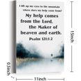 thumbnail image 2 of Christian Bible Verse Wall Art Canvas,I Lift Up My Eyes to the Mountain Psalm 121:1-2 Motivational Scripture Canvas Prints Framed Wall Art for Home Room Office Room Wall Décor, 2 of 5