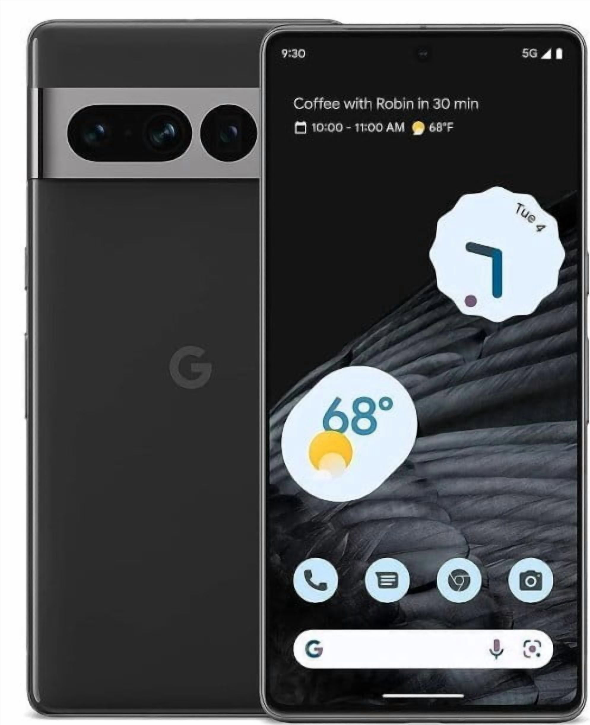 Restored Google Pixel 7 5G, 128GB, Obsidian - AT&T Locked (Refurbished)