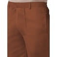 thumbnail image 4 of eloria Men's Premium Comfort Straight Fit Flat Front Dress Pant Pyjamas, Color: Brown, Size : 44, 4 of 6