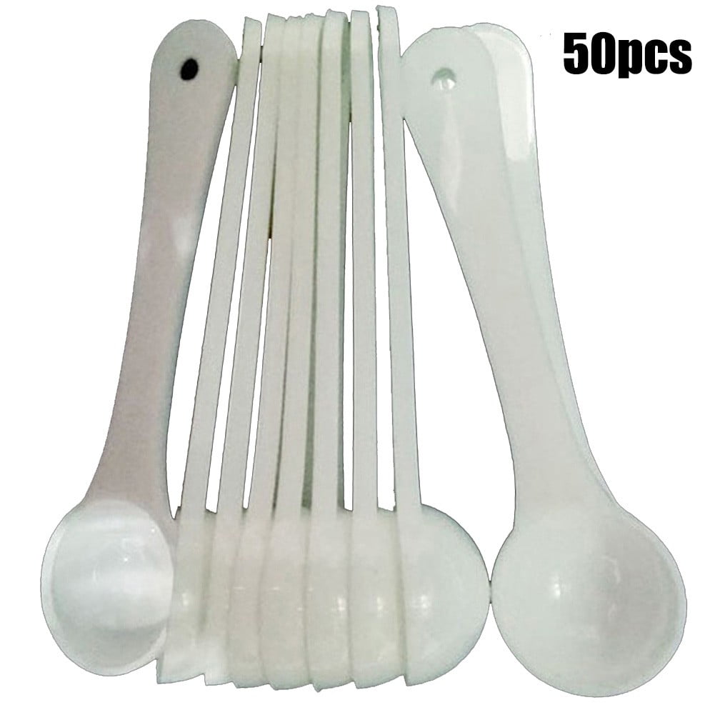 20PCS 1g Plastic 1 Gram Scoops/Spoons For Food/Milk/Medcine Measuring  Spo_$z