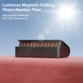 thumbnail image 4 of sunsanly Temporary Parking Card Compact Size Self Adhesive Smooth Edge Hidden Number Design Heat-Resistant Keep Contact Luminous Magnetic Car Parking Number Plate Car Supplies, 4 of 8
