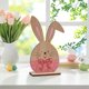 thumbnail image 4 of Decoraciones de Pascua, adornos de Pascua, regalos de Pascua, decoraciones estereoscópicas de Pascua, decoraciones de mesa con conejos y huevos con patrones de madera, decoraciones de Pascua felices,, 4 of 6