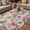 Pink Lavender Beige, variant on Spring Flowers Outdoor Rug for Patio/Deck/Porch, Non-Slip Large Area Rug 5 x 8 Ft, Watercolor Floral Dragonflies Vintage Indoor Outdoor Rugs Washable Area Rugs, Reversible Camping Rug Carpet Runner