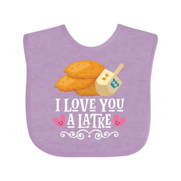 Inktastic Hanukkah Funny Latke Girls Baby Bib
