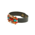 thumbnail image 2 of Womens Fashion Floral Gem Wristband - Wine, 2 of 3