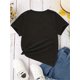 thumbnail image 2 of Camisetas creativas con estampado de letras "ABRAZOS GRATIS, ¡ES BROMA! ¡NO ME TOQUES!", suaves, elásticas, cómodas, de cuello redondo y manga corta, para niñas. Tops de verano., 2 of 6