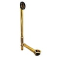 thumbnail image 6 of Westbrass 22-1/2" 17 Ga. Brass Tip-Toe Drain Bathtub Assembly with No-Hole Overflow, Powder Coat White, 6 of 14