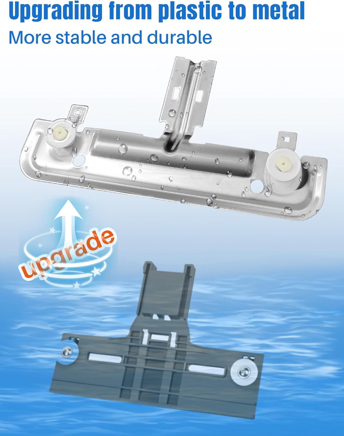 Aniceparthy 20Pcs Upgraded W10712395 Dishwasher Upper Rack Adjuster Kit Fir for Whirlpool Kenmore Dishwasher Top Rack Parts Replaces W10350375 PS10065979 AP5957560