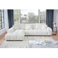 thumbnail image 3 of Canam L-shaped Upholstered Left Facing Chaise Sectional Sofa White, 3 of 7