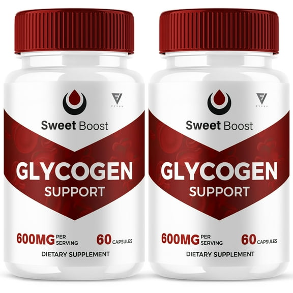 (2 Pack) Sweet Boost Glycogen Support Capsules, Sweet Boost Dietary Supplement for Overall Wellness, SweetBoost (120 Capsules)