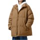 thumbnail image 2 of Parkas de manga larga de moda para mujer, chaqueta tipo cárdigan con cuello alto liso, abrigo acolchado para mujer, 2 of 4