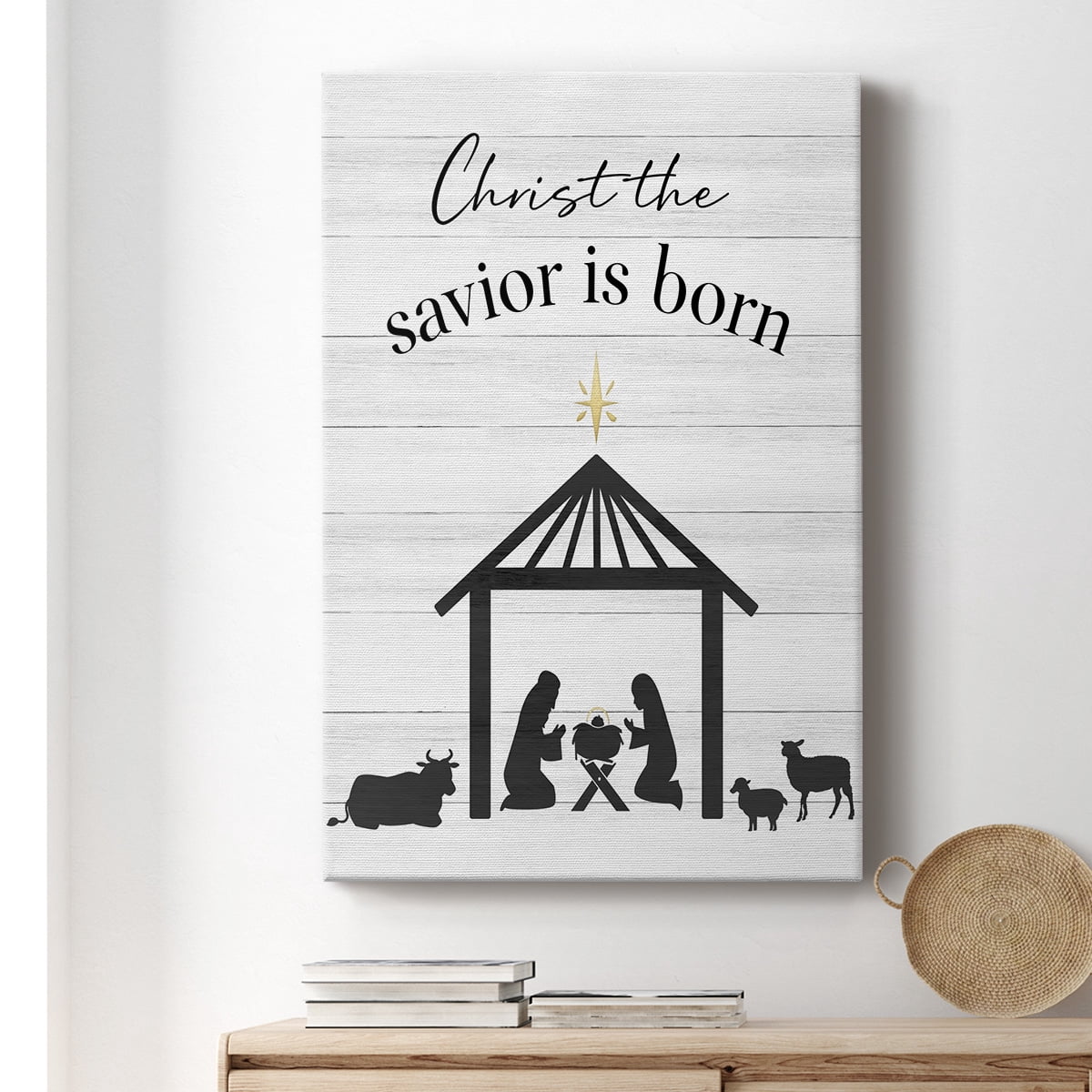 The Savior is Born Premium Gallery Wrapped Canvas - Ready to Hang