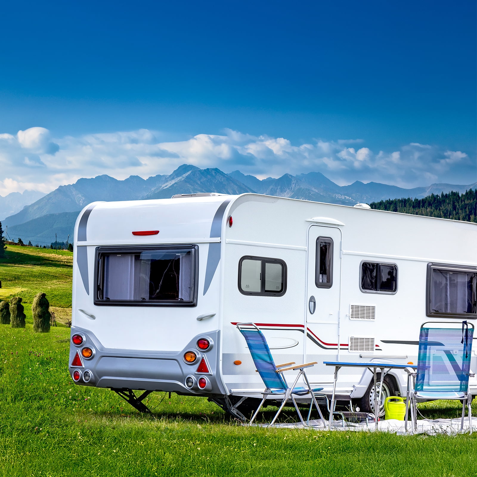 RV Window for Trailer Camper, 24" W x 20" H, Bronze, Passenger's Side, Tempered Glass, Compatible with RV, 0.9375" Thick Walls