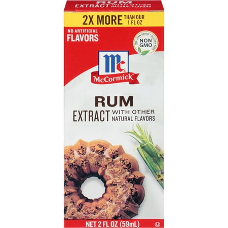 - (3 Pack) McCormick Rum Extract, 2 fl oz