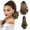 Coffee, variant on Long Clip In Ponytail Extension Synthetic Hairpiece Wavy Curly Jaw Ponytails For Women