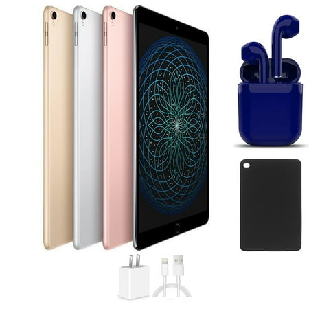 Pre-Owned Apple iPad Pro | 10.5-inch | 512GB | Wi-Fi Only | Bundle: USA Essentials Bluetooth/Wireless Airbuds, Case, Charger By Certified 2 Day Express