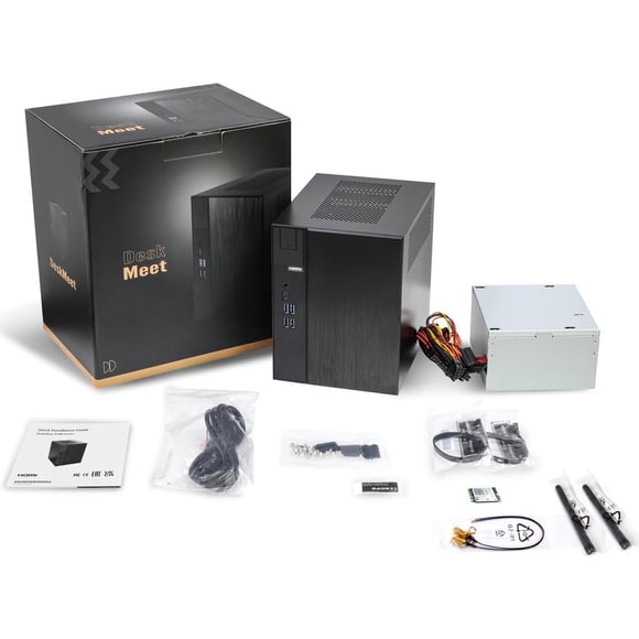 Mini PC ASRock DeskMeet X300 AMD AM4 DDR4 fuente de alimentación de 500 W