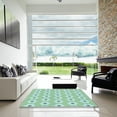 thumbnail image 7 of Ahgly Company Machine Washable Indoor Square Transitional Aquamarine Green Area Rugs, 4' Square, 7 of 7