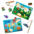 Melissa & Doug Wooden Puzzle Game Set Fishing and Bug