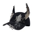 thumbnail image 3 of Gorra de béisbol con orejas de animal, regalo, gorra vaquera ajustable para deportes, baile y actividades al aire libre. Orejas cortas negras, 3 of 8