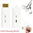 thumbnail image 2 of PATOPS 4Pcs Pocket Retractable Golf Cleaning Brush, Portable Wire Brush Double Side Cleaner White, 2 of 5